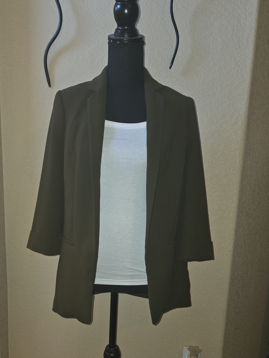 Express Jackets & Blazers - Express Olive Green Open-Front Women's Blazer